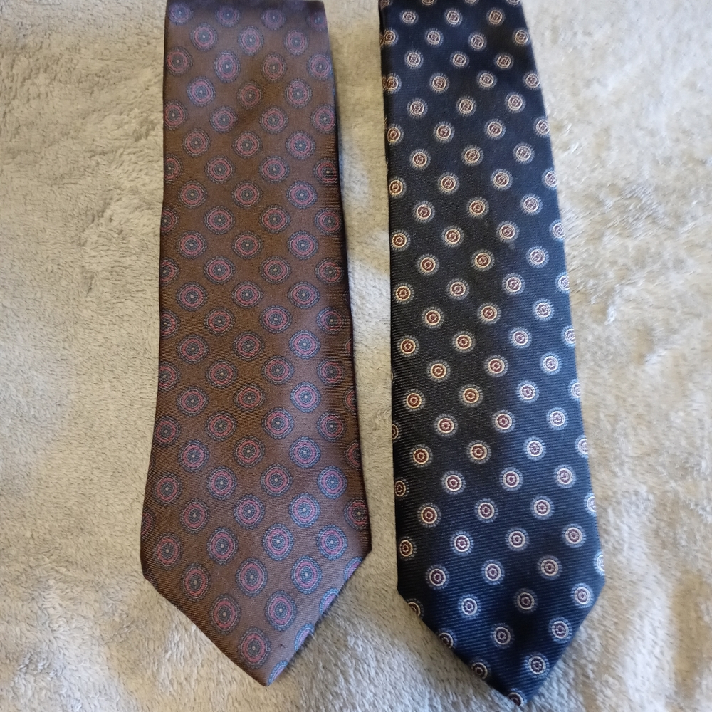 Oakton Ltd mens neck tie lot 2 ties